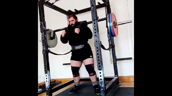 195 Kg/430 lbs x4  SSB Squat By Team Blaha Client ...