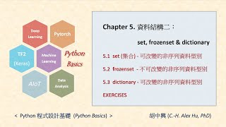 Full Python Basics - Ch05 資料結構二：set, frozenset & dictionary Update