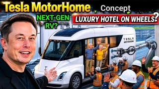 Tesla MotorHome $10K? Luxury Hotel On Wheels? Full Self-Driving? Solar &amp; FSD Luxury Home RV Concept