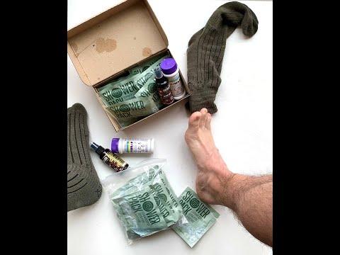 Сухий душ 10 шт + Сушкар 1 шт + антисептик для ніг 1 шт (Комплект здорові ноги), відео 1