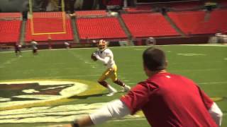 Redskins Qb Robert Griffin Iii Working Out Before Bills Game