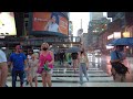 Severe Thunderstorm NYC Walk : Times Square & Midtown Manhattan (June 2021)