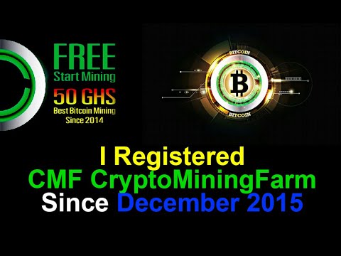 I Open CMF CryptoMiningFarm Account Since December 2015