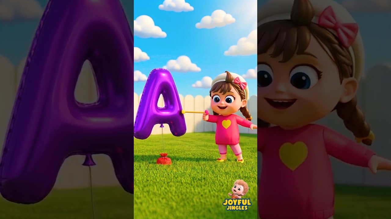 ABC Song for Kids | A - H | Nursery Rhymes & Kids Song | Joyful Jingles #shorts #rhymes