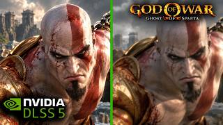 😱 لعبة God of War Ghost of Sparta بتقنية DLSS 5 تبدو خرافية! | عرض الذكاء الاصطناعي العصبي screenshot 4