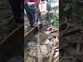 Drilling Wood Beam by Hand | Simple DIY Technique for Faster Construction Work