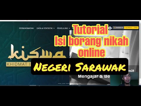 Cara mohon nikah online di negeri Sarawak
