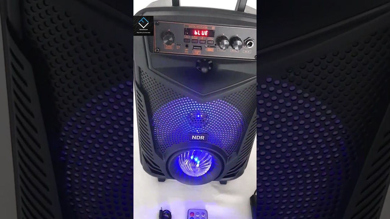 Wireless Bluetooth Speaker with Party Light and Mic [Model-NDR-P44]| Fabvariety.ae