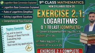Exercise 2.1 Q 1 to 6 | 9th Class Math Chapter 2 Full Explanation
