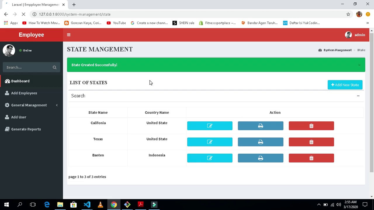 LARAVEL EMPLOYEE MANAGEMENT FREE SOURCE CODE V1 - YouTube