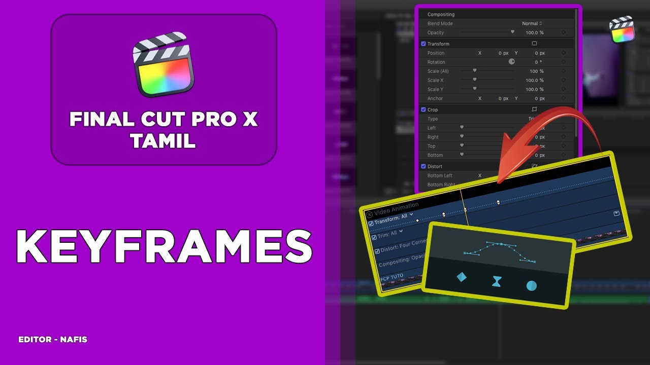 Final Cut Pro X Tutorial Tamil KeyFrames Match Cut Studio YouTube