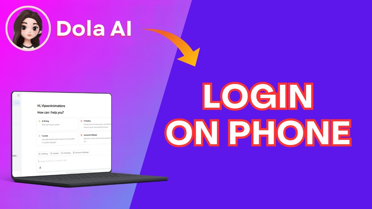 Как войти в Dola AI 2026 на телефоне?