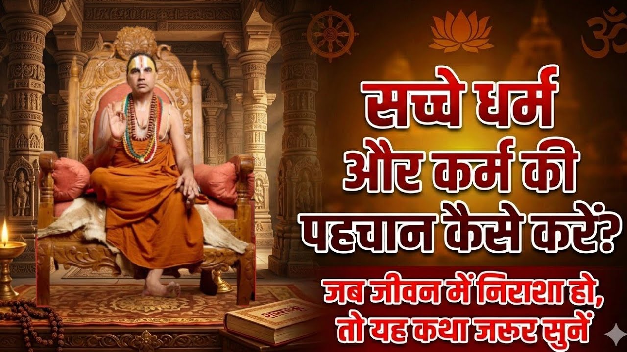 सच्चे धर्म और कर्म की पहचान कैसे करें? जब जीवन में निराशा हो, तो यह कथा जरूर सुने।