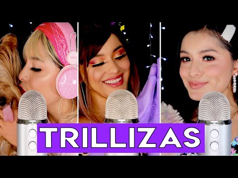 ASMR SÚPER 😎  RÁPIDO Y AGRESIVO!! TRILLIZAS haciendo #ASMR 😱  I ASMR en ESPAÑOL I Ges ASMR