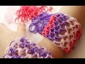 TUTO : bracelet élastique Ecailles de dragon - manchette Rainbow Loom (en Français)