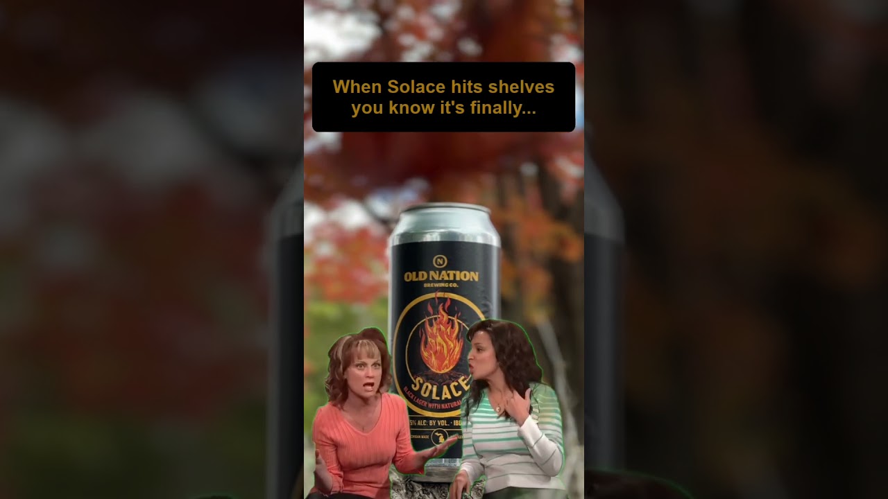 Sweater? On. ✅ Solace? In hand. 🍺