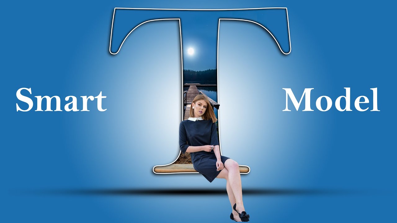 Letter (T) Portrait Design Tutorial in Photoshop