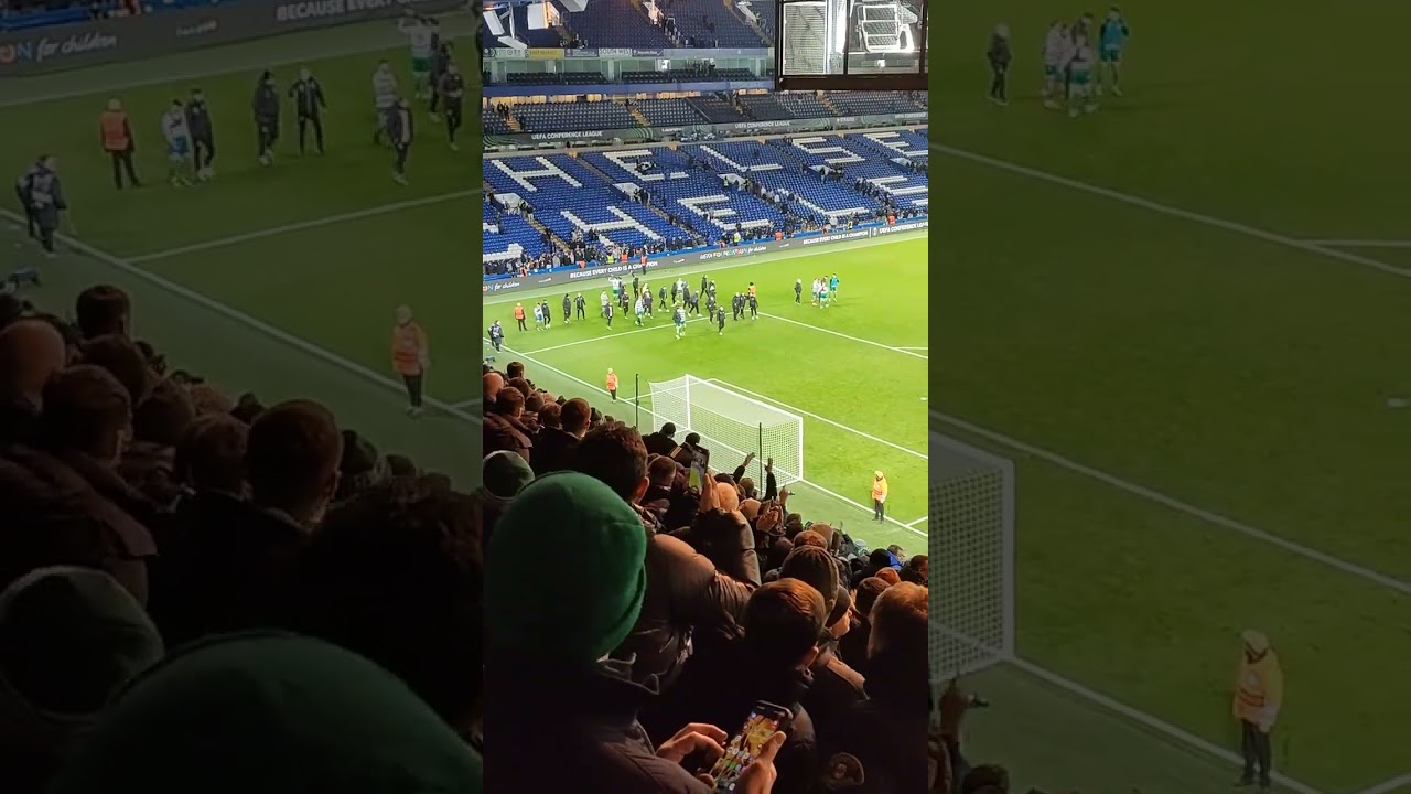 Shamrock rovers fans, Stamford bridge, Last Christmas, I gave you my heart.