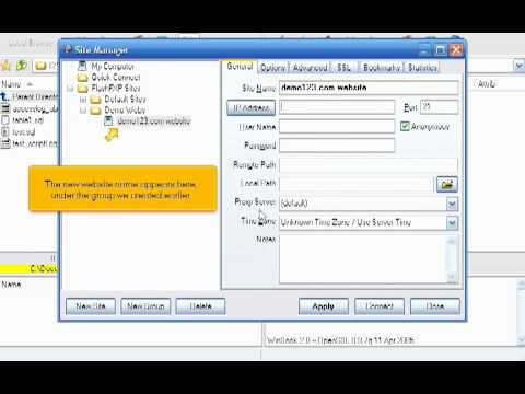 micfo | how to configure your website in FlashFXP FTP client