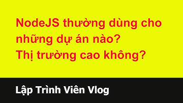 Tư vấn lập trình viên - 100 NodeJS thường dùng cho những dự án nào? thị trường cao không?