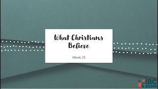 What Christians Believe (Week 35: The Second Commandment)