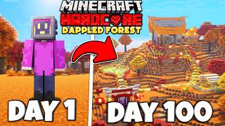 Details I Survived 100 Days In A Dappled Forest ONLY World In Minecraft Hardcore! Guide
