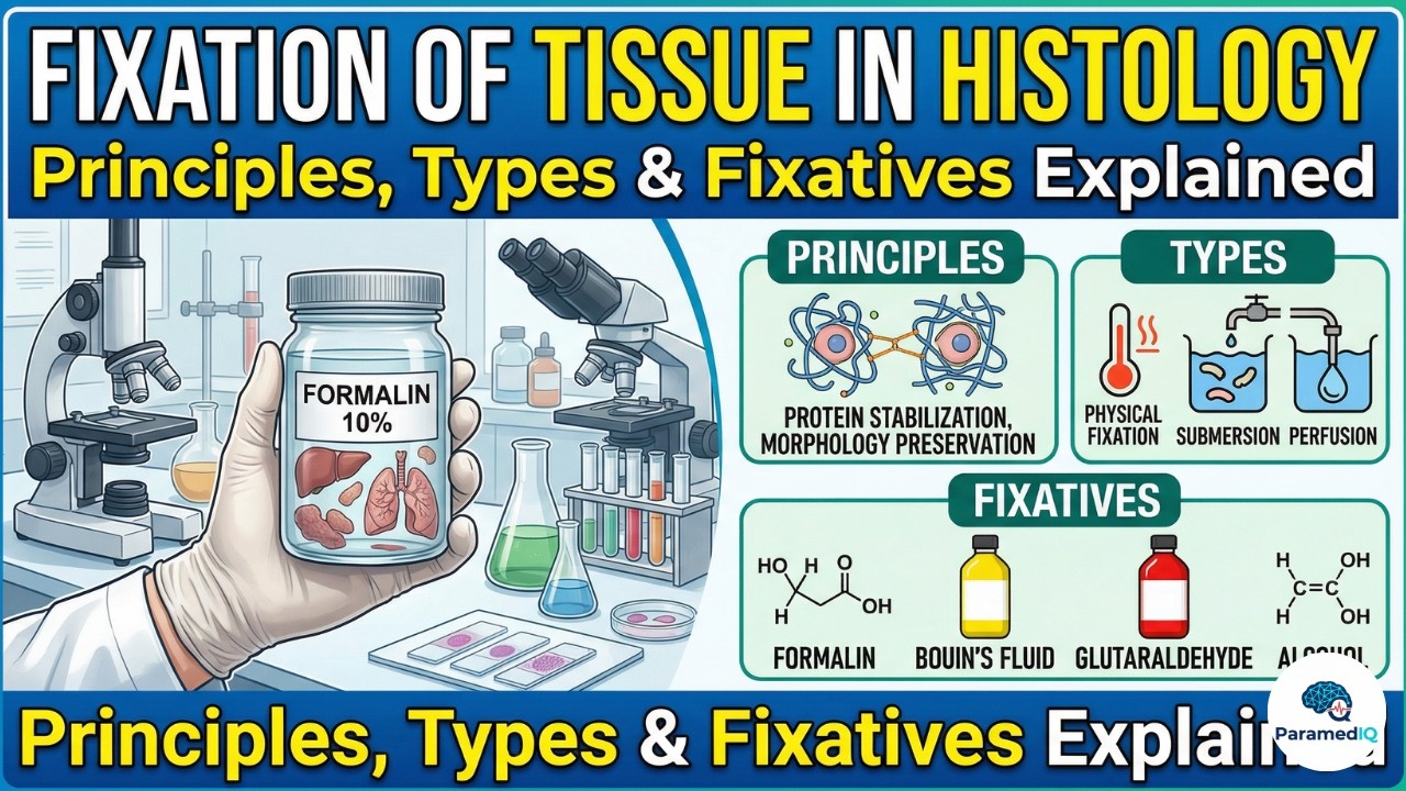 Fixation of Tissues in Histology | Principles, Types & Fixatives ...