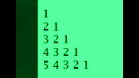 Number pattern pattern in java. important question for java interview