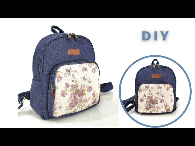 diy deluxe mini white backpacks DIY Tiny Multi-way Handles Backpack