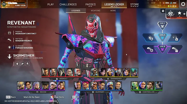 (SOLD)752 Level 3 Mythic Octane Prestige Skin+Octane Heirloom+Wraith Heirloom Kunai 4xMaster Badges