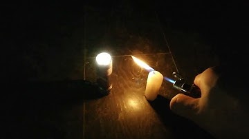 Lumintop FW3A Anduril Flashlight in Candle Mode vs Real Candle!