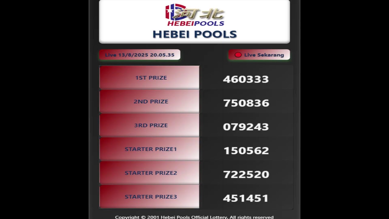 Live Stream LIVE DRAW HEBEI