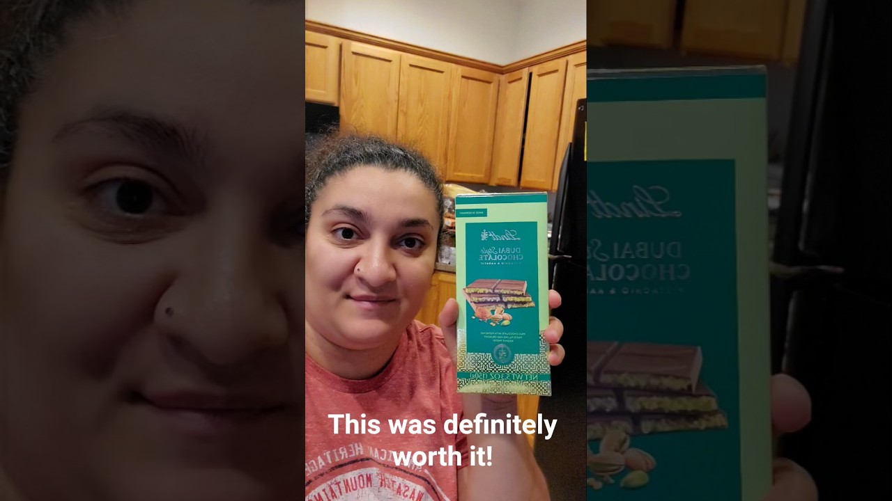 Trying the New Lindt Dubai Chocolate Bar 🍫 #dubaichocolate #lindtchocolate #walmartfinds