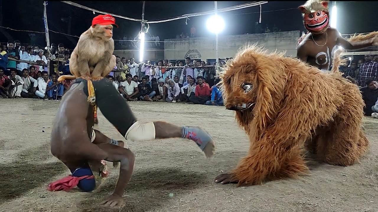 হনুমান দর্শকের টপি নিয়ে পালাইলো,Hem Chandra Mahato Chhau Nach,Cho Nach,Purulia chhau nach,छौ नृत्य