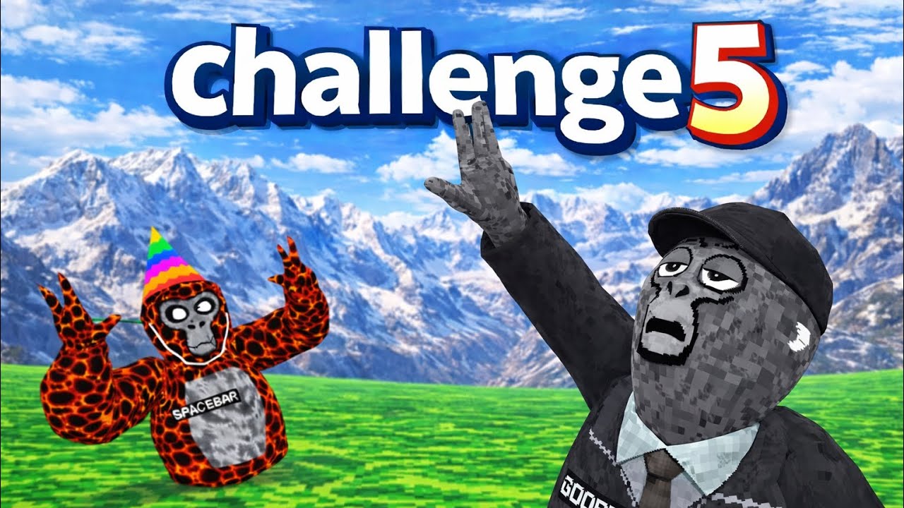 Five CRAZY Gorilla Tag challenges!!
