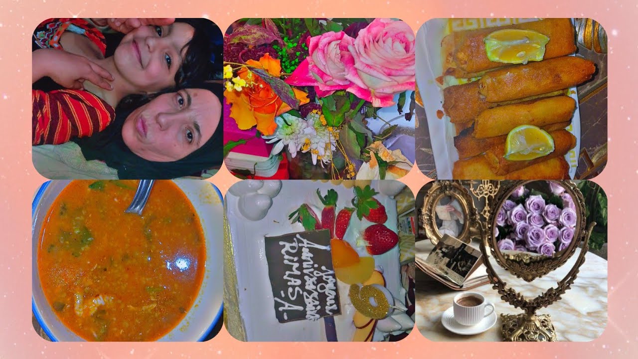 🩷🌸وين راني ووين يقراو ولادي✨ شربة وبوراك بنة😋فوت عيد ميلاد اختي وبنت ختي احلى لمة🌸🩷