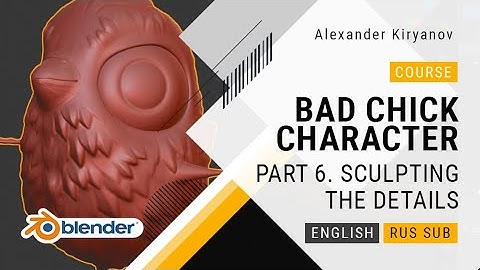 Bad chick game character creation in blender 3d! Part 6. Sculpting the details