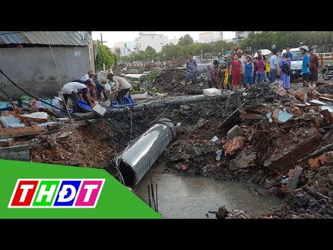 Video Gãy trụ điện không sắt, đè chết 1 công nhân | THDT - youtube