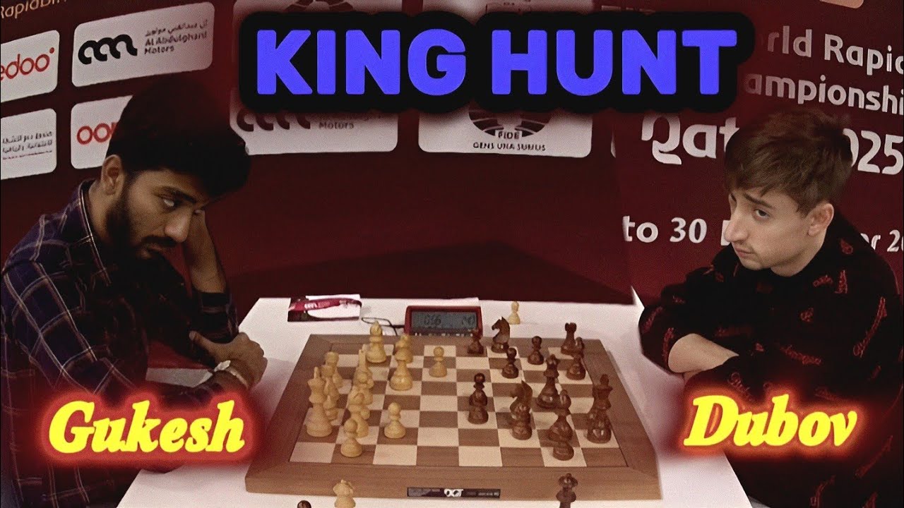 Dubov Destroys Indian World Champion | Daniil Dubov vs D. Gukesh | FIDE World Blitz 2025, Round 10