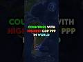 Countries With Highest GDP PPP in World🌏💰 #mapping #edit || #shorts #geography #history #world