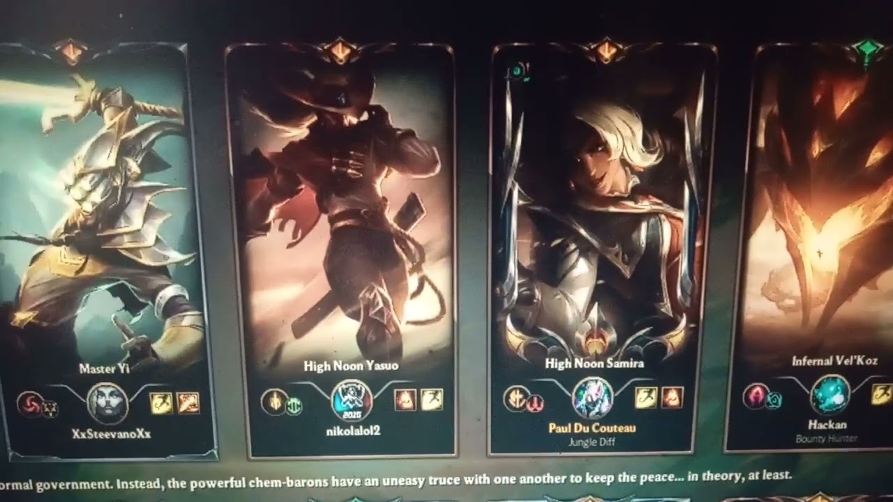 Dayum 3 High Noon skins (it was one of the worse games I played)