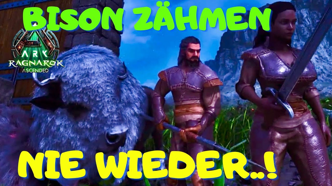 Hilfe die Bison sind los! #4 #ragnarok #letsplay #ark - YouTube