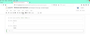 Minimum, maximum and range functions in R