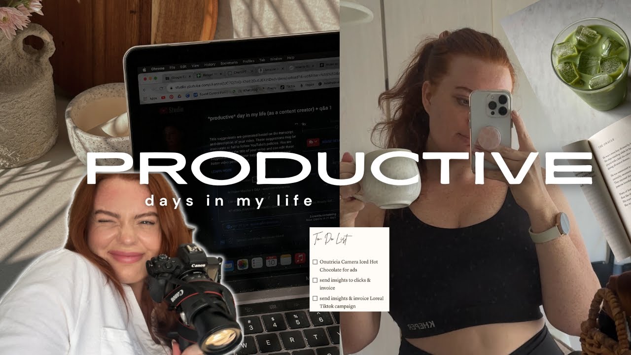 7 AM *productive* day in my life (as a content creator) + q&a 🪴