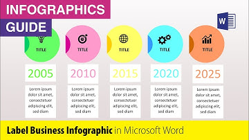 Label Infographic in Microsoft Word | MS Word Timeline infographic Tutorial