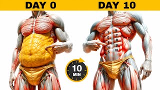 😱Get Ten Pack Abs in 10 Days (10-Min Home Workout)🔥