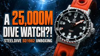 A 25,000M Dive Watch?! | Steeldive SD1982 Unboxing