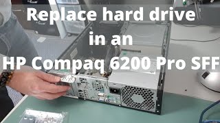 How to replace a hard drive in an HP Compaq desktop computer