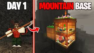 I Built The Mountain Base in 99 Nights in the Forest!
