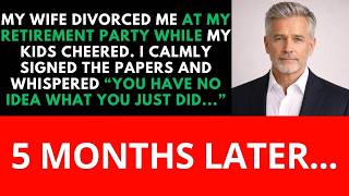 Full 21At My Retirement Party, My Wife Handed Me Divorce Papers—Now They’re Pleading for Me    Voice Of D Update
